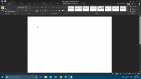 Интерфейс Microsoft Office 2016 – рис.3