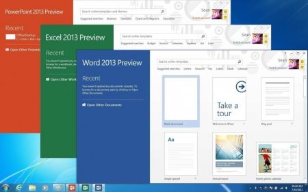 Интерфейс Microsoft Office 2013 - рис.1