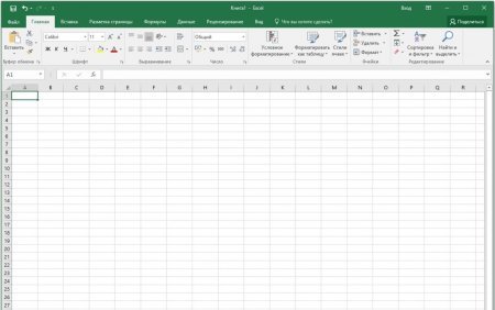 Интерфейс Microsoft Excel 2016 – рис.3