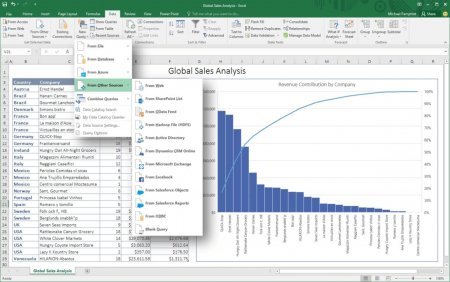 Интерфейс Microsoft Excel 2016 - рис.2