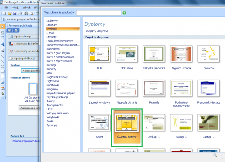 Интерфейс Microsoft Publisher 2007 - рис.3
